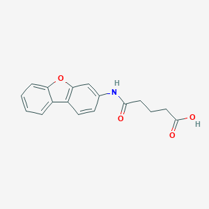 molecular formula C17H15NO4 B495331 4-(Dibenzofuran-3-ylcarbamoyl)-butyric acid 