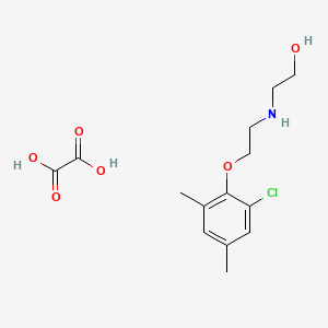 molecular formula C14H20ClNO6 B4953310 2-{[2-(2-chloro-4,6-dimethylphenoxy)ethyl]amino}ethanol ethanedioate (salt) 