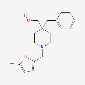 molecular formula C19H25NO2 B4953321 {4-benzyl-1-[(5-methyl-2-furyl)methyl]-4-piperidinyl}methanol 