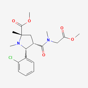 methyl (2S*,4S*,5R*)-5-(2-chlorophenyl)-4-{[(2-methoxy-2-oxoethyl)(methyl)amino]carbonyl}-1,2-dimethyl-2-pyrrolidinecarboxylate