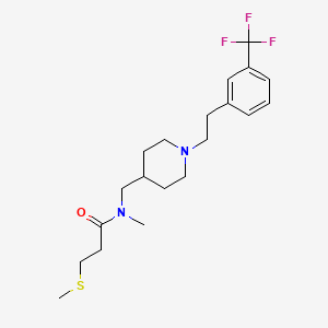 N-methyl-3-(methylthio)-N-[(1-{2-[3-(trifluoromethyl)phenyl]ethyl}-4-piperidinyl)methyl]propanamide