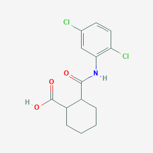 molecular formula C14H15Cl2NO3 B495337 2-{[(2,5-Dichlorophenyl)amino]carbonyl}cyclohexanecarboxylic acid CAS No. 354989-52-9