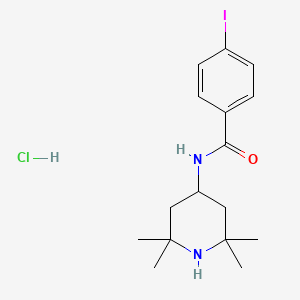 4-iodo-N-(2,2,6,6-tetramethyl-4-piperidinyl)benzamide hydrochloride