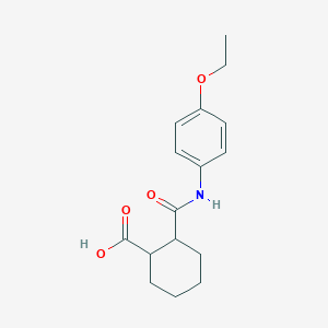 molecular formula C16H21NO4 B495343 2-[(4-乙氧基苯基)氨基羰基]环己烷-1-羧酸 CAS No. 330829-55-5