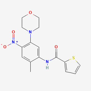 N-[2-methyl-5-(4-morpholinyl)-4-nitrophenyl]-2-thiophenecarboxamide