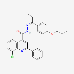 8-chloro-N'-[1-(4-isobutoxyphenyl)propylidene]-2-phenyl-4-quinolinecarbohydrazide