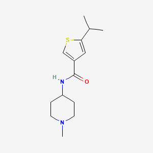 5-isopropyl-N-(1-methyl-4-piperidinyl)-3-thiophenecarboxamide