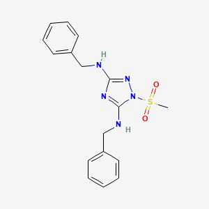 N,N'-dibenzyl-1-(methylsulfonyl)-1H-1,2,4-triazole-3,5-diamine