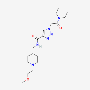 1-[2-(diethylamino)-2-oxoethyl]-N-{[1-(2-methoxyethyl)-4-piperidinyl]methyl}-1H-1,2,3-triazole-4-carboxamide