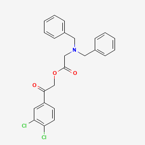 2-(3,4-dichlorophenyl)-2-oxoethyl N,N-dibenzylglycinate