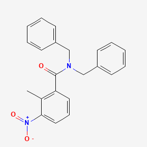 N,N-dibenzyl-2-methyl-3-nitrobenzamide