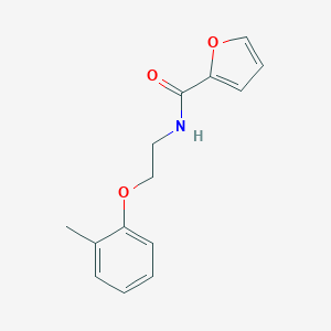 molecular formula C14H15NO3 B495365 N-[2-(2-methylphenoxy)ethyl]furan-2-carboxamide 