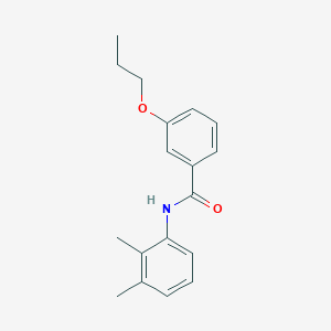 molecular formula C18H21NO2 B495376 N-(2,3-dimethylphenyl)-3-propoxybenzamide 