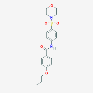 N-[4-(4-morpholinylsulfonyl)phenyl]-4-propoxybenzamide