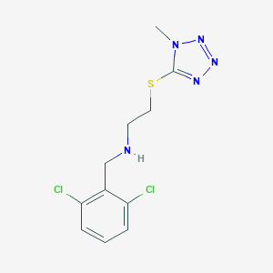 N-(2,6-dichlorobenzyl)-2-[(1-methyl-1H-tetrazol-5-yl)sulfanyl]ethanamine