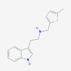 molecular formula C16H18N2S B495384 2-(1H-indol-3-yl)-N-[(5-methylthiophen-2-yl)methyl]ethanamine CAS No. 880073-24-5