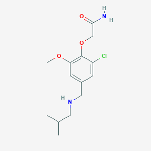 2-{2-Chloro-4-[(isobutylamino)methyl]-6-methoxyphenoxy}acetamide