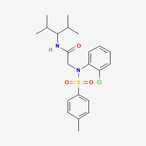 N~2~-(2-chlorophenyl)-N~1~-(1-isopropyl-2-methylpropyl)-N~2~-[(4-methylphenyl)sulfonyl]glycinamide