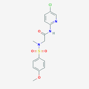 N-(5-chloropyridin-2-yl)-2-[(4-methoxyphenyl)sulfonyl-methylamino]acetamide