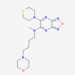 N-methyl-N-[4-(4-morpholinyl)butyl]-6-(4-thiomorpholinyl)[1,2,5]oxadiazolo[3,4-b]pyrazin-5-amine