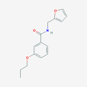 molecular formula C15H17NO3 B495406 N-(2-furylmethyl)-3-propoxybenzamide 