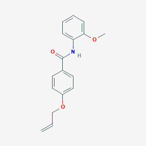 molecular formula C17H17NO3 B495407 4-(allyloxy)-N-(2-methoxyphenyl)benzamide 