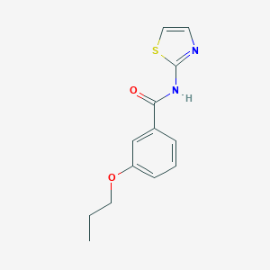 molecular formula C13H14N2O2S B495408 3-propoxy-N-(1,3-thiazol-2-yl)benzamide 