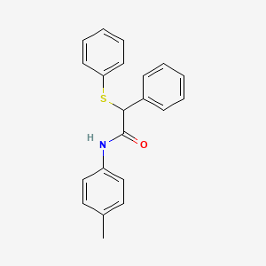 molecular formula C21H19NOS B4954107 N-(4-methylphenyl)-2-phenyl-2-(phenylsulfanyl)acetamide 