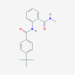 molecular formula C19H22N2O2 B495412 2-[(4-tert-butylbenzoyl)amino]-N-methylbenzamide 