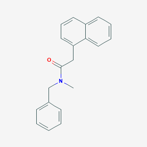 molecular formula C20H19NO B495419 N-benzyl-N-methyl-2-(1-naphthyl)acetamide 