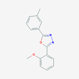 molecular formula C16H14N2O2 B495422 2-(2-Methoxyphenyl)-5-(3-methylphenyl)-1,3,4-oxadiazole 