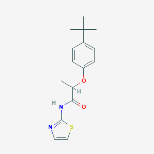 molecular formula C16H20N2O2S B495423 2-(4-tert-butylphenoxy)-N-(1,3-thiazol-2-yl)propanamide CAS No. 887029-69-8