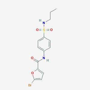 molecular formula C14H15BrN2O4S B495424 5-bromo-N-[4-(propylsulfamoyl)phenyl]furan-2-carboxamide 