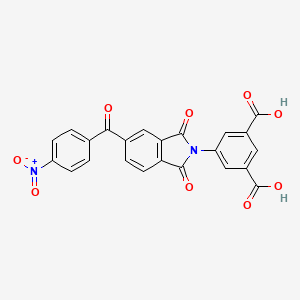 5-[5-(4-nitrobenzoyl)-1,3-dioxo-1,3-dihydro-2H-isoindol-2-yl]isophthalic acid