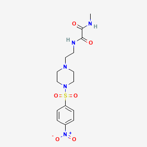 N-methyl-N'-(2-{4-[(4-nitrophenyl)sulfonyl]-1-piperazinyl}ethyl)ethanediamide