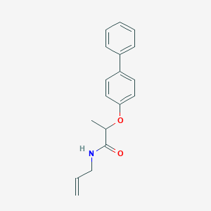 molecular formula C18H19NO2 B495434 N-allyl-2-([1,1'-biphenyl]-4-yloxy)propanamide 