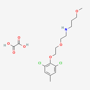 N-[2-[2-(2,6-dichloro-4-methylphenoxy)ethoxy]ethyl]-3-methoxypropan-1-amine;oxalic acid