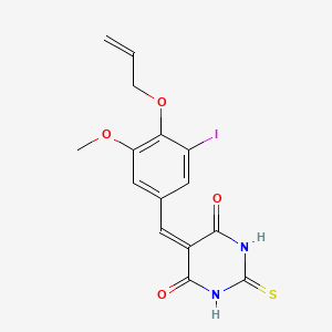 5-[4-(allyloxy)-3-iodo-5-methoxybenzylidene]-2-thioxodihydro-4,6(1H,5H)-pyrimidinedione