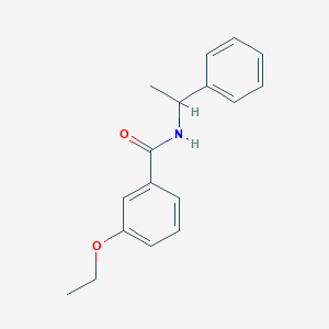 molecular formula C17H19NO2 B495443 3-ethoxy-N-(1-phenylethyl)benzamide 