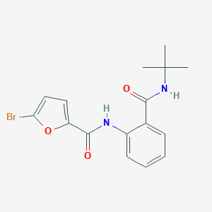 molecular formula C16H17BrN2O3 B495449 5-bromo-N-[2-(tert-butylcarbamoyl)phenyl]furan-2-carboxamide 
