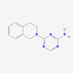 molecular formula C12H13N5 B4954562 4-(3,4-dihydro-2(1H)-isoquinolinyl)-1,3,5-triazin-2-amine 