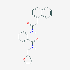 molecular formula C24H20N2O3 B495457 N-(2-furylmethyl)-2-[(1-naphthylacetyl)amino]benzamide 