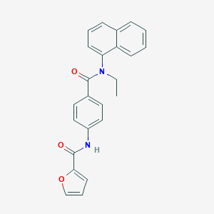molecular formula C24H20N2O3 B495459 N-(4-{[ethyl(1-naphthyl)amino]carbonyl}phenyl)-2-furamide 