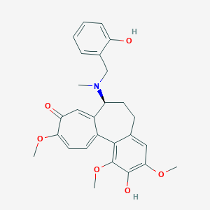 B049546 (S)-6,7-Dihydro-2-hydroxy-7-(((2-hydroxyphenyl)methyl)methylamino)-1,3,10-trimethoxybenzo(a)heptalen-9(5H)-one CAS No. 111509-13-8