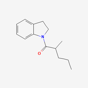 molecular formula C14H19NO B4954651 1-(2-methylpentanoyl)indoline 