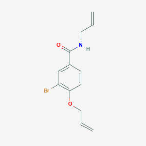 molecular formula C13H14BrNO2 B495471 N-allyl-4-(allyloxy)-3-bromobenzamide 