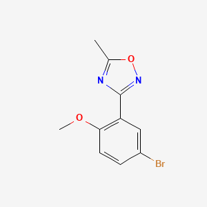 3-(5-bromo-2-methoxyphenyl)-5-methyl-1,2,4-oxadiazole