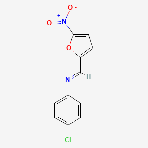 N-(4-chlorophenyl)-1-(5-nitrofuran-2-yl)methanimine