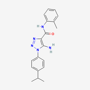 5-amino-N-(2-methylphenyl)-1-(4-propan-2-ylphenyl)triazole-4-carboxamide