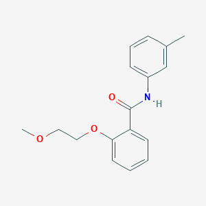 molecular formula C17H19NO3 B495478 2-(2-methoxyethoxy)-N-(3-methylphenyl)benzamide 